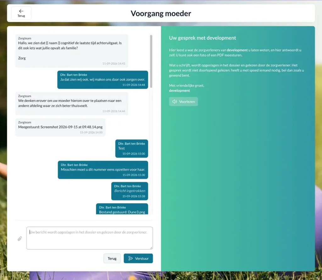 Communicatiegemak: het gesprek zoals de familie het ziet